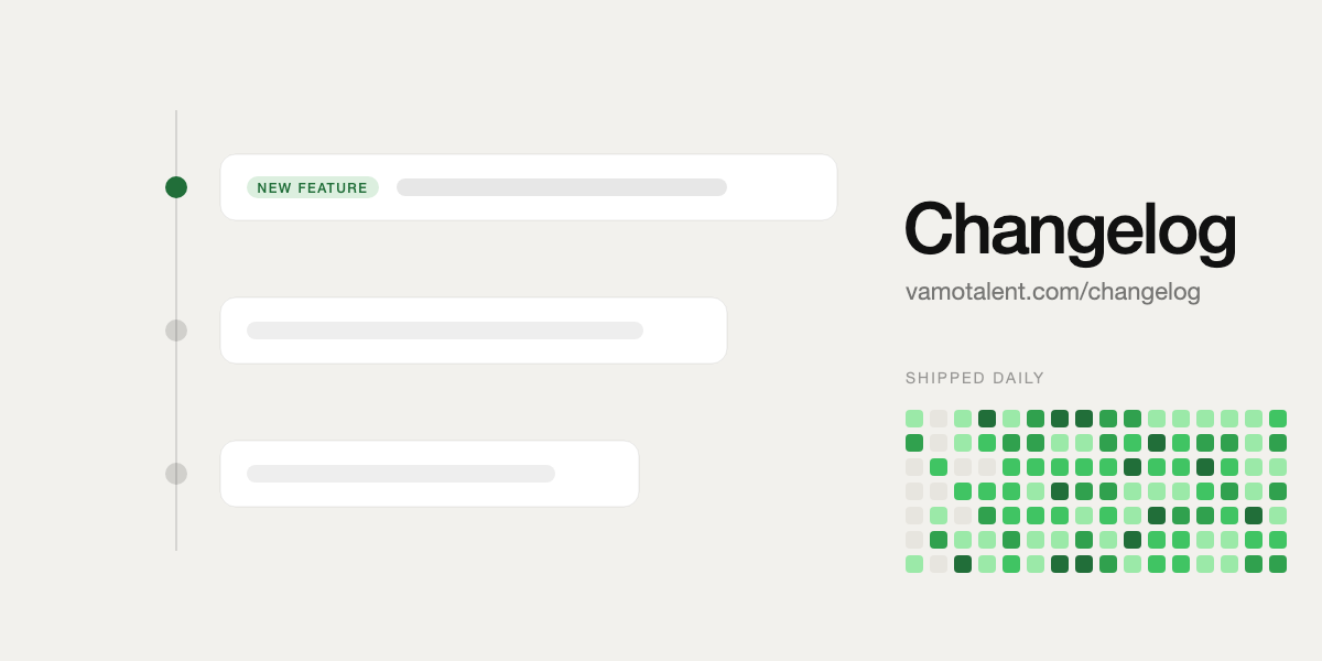 Introducing the Vamo Changelog